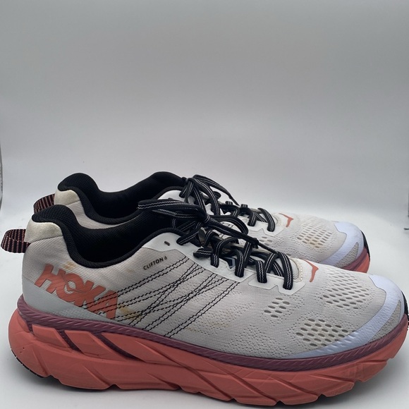 Hoka One One Clifton 6 Womens Sneaker / 1102873-NCLN Nimbus Cloud/Lantan/ Sz 9.5 - Picture 3 of 10